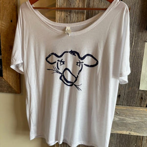 Slouchy Scoop Neck Tee