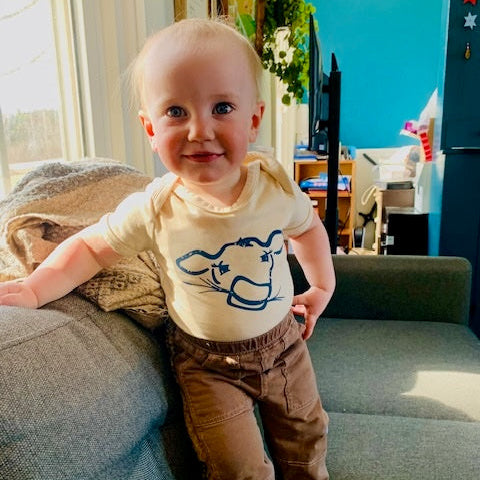 Organic cotton baby onesie